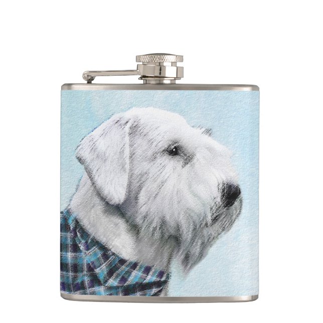 Sealyham Terrier Painting - Cute Original Hund Art Fickplunta (Framsidan)