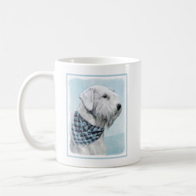 Sealyham Terrier Painting - Cute Original Hund Art Kaffemugg (Vänster)