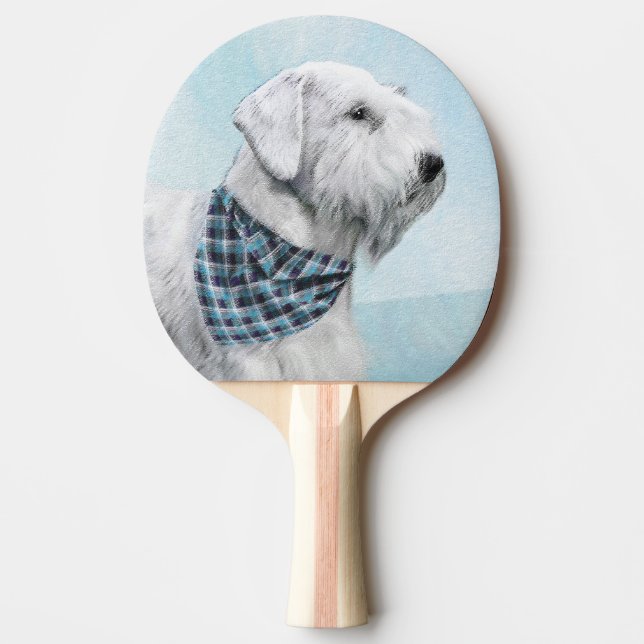 Sealyham Terrier Painting - Cute Original Hund Art Pingisracket (Framsidan)