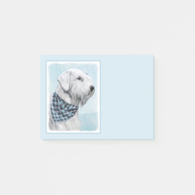 Sealyham Terrier Painting - Cute Original Hund Art Post-it Block (Framsida)