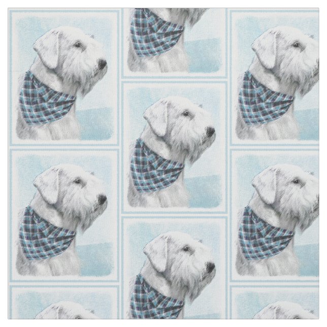 Sealyham Terrier Painting - Cute Original Hund Art Tyg (Provkarta)
