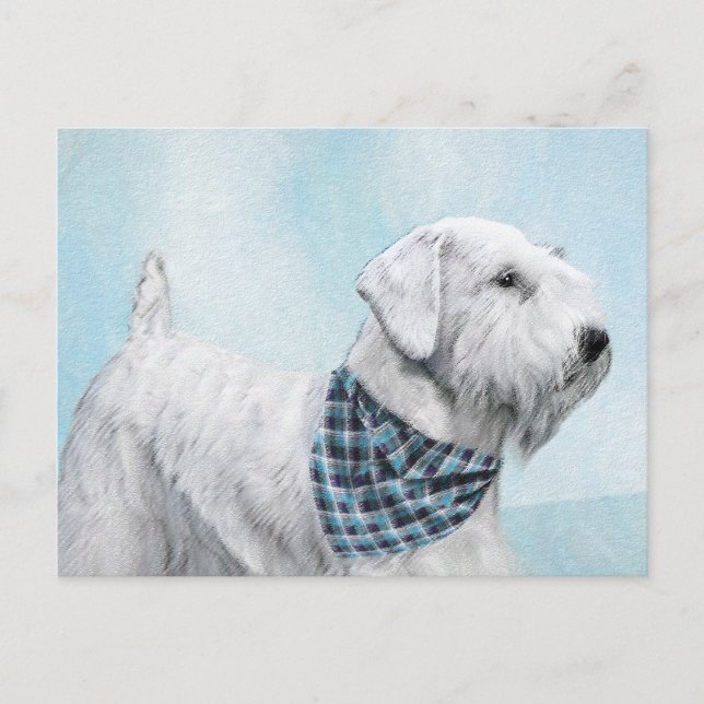 Sealyham Terrier Painting - Cute Original Hund Art Vykort (Framsida)