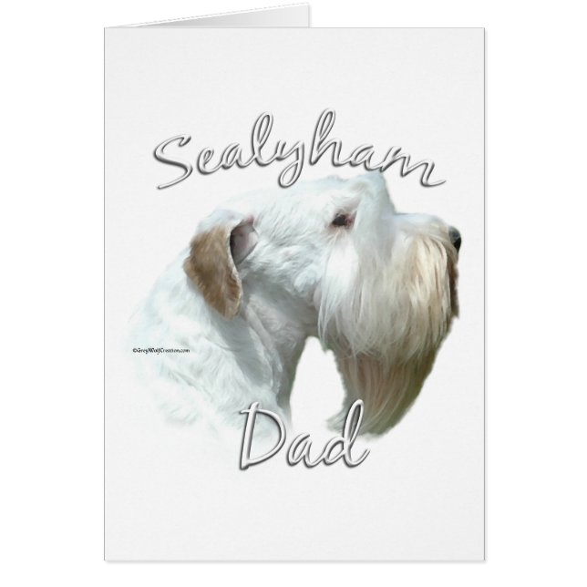 Sealyham Terrier Pappa 2 Hälsningskort (Framsidan)