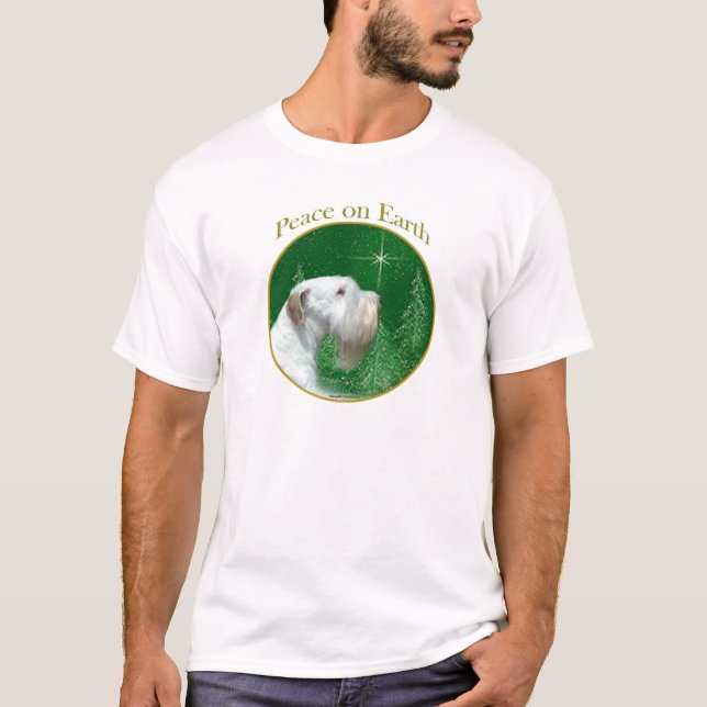Sealyham Terrier Peace on Earth Tee (Framsida)