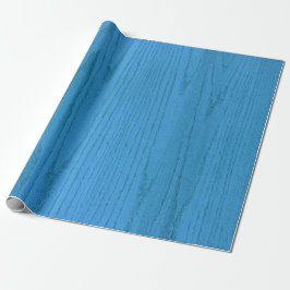 SEAM MATCHES: Woodgrain Blue Wrapping Papper Presentpapper