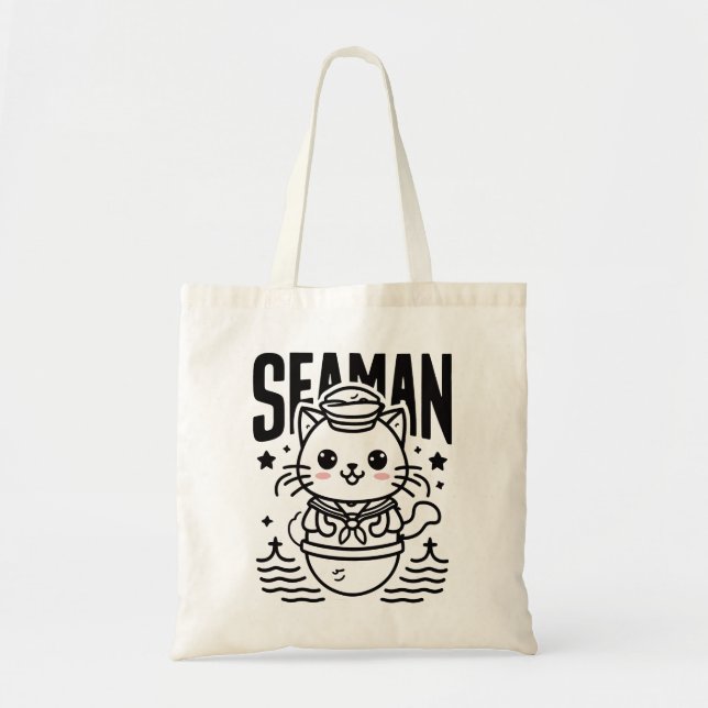 Seaman Cat Lover Tygkasse (Framsidan)
