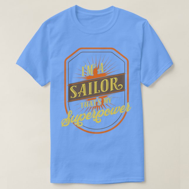 Seaman Sailor Professional T Shirt (Design framsida)