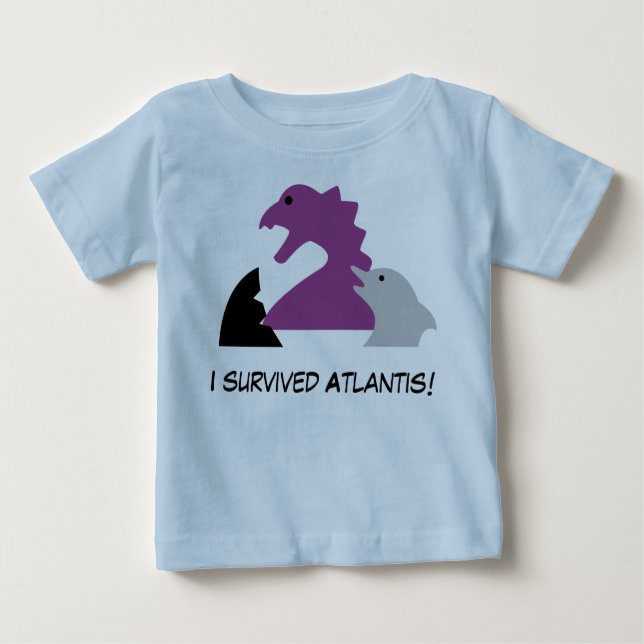Seameeples - I survived Atlantis T Shirt (Framsida)
