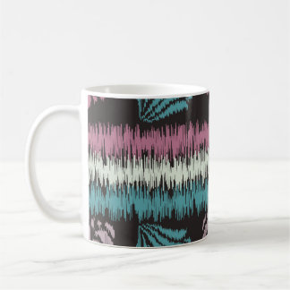 Seamless abstract ikat pattern with the image of f kaffemugg