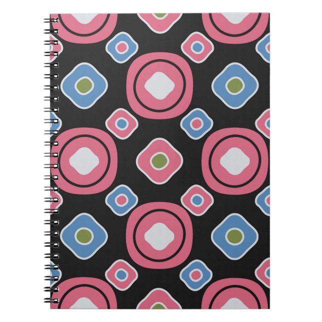 Seamless abstract pattern with the image of oval g anteckningsbok (Framsidan)