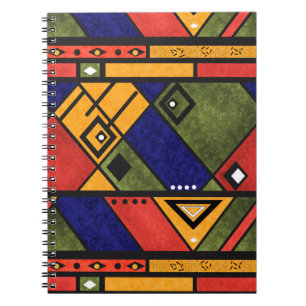 Seamless african ethno Traditional struktur mönste Anteckningsbok