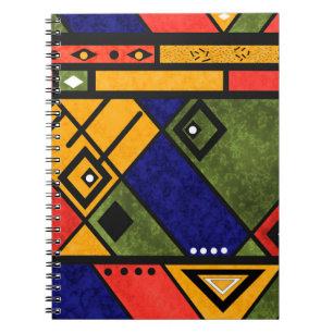 Seamless african ethno Traditional struktur mönste Anteckningsbok