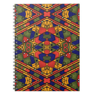 Seamless african ethno Traditional struktur mönste Anteckningsbok