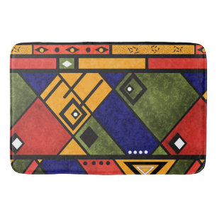 Seamless african ethno Traditional struktur mönste Badrumsmatta