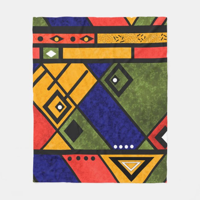 Seamless african ethno traditional texture pattern fleecefilt (Framsidan)