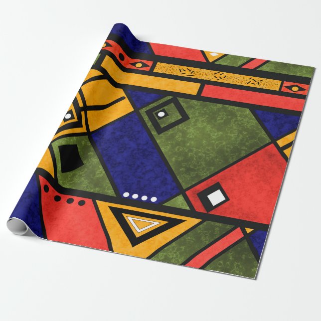 Seamless african ethno traditional texture pattern presentpapper (Utrullad)