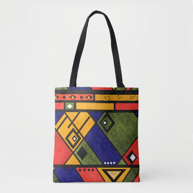 Seamless african ethno traditional texture pattern tygkasse (Framsida)