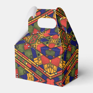 Seamless african ethno traditionell struktur möns presentaskar
