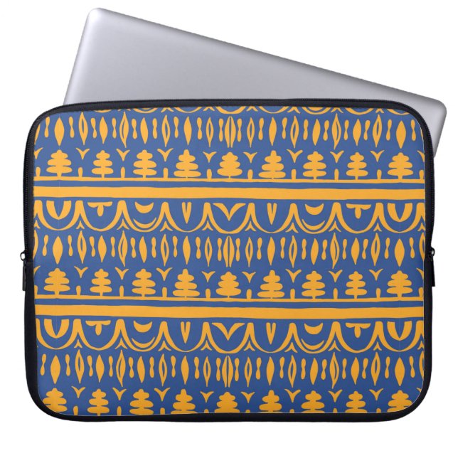 Seamless african mönster laptop fodral (Framsidan)