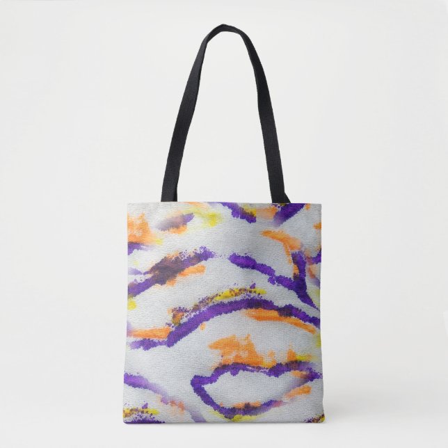 Seamless animal zebra. Dirty art pattern. Abstract Tygkasse (Framsida)