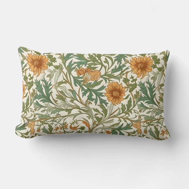 Seamless Arts and Crafts style repeating pattern Lumbarkudde (Framsida)