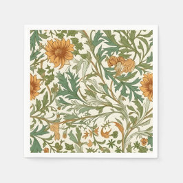 Seamless Arts and Crafts style repeating pattern Pappersservett