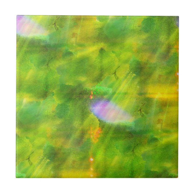 seamless bakgrundsgrönt för färg, gult kakelplatta (Framsidan)