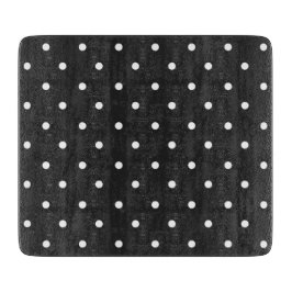Seamless black and white polka dot pattern 