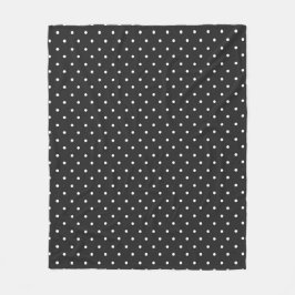 Seamless black and white polka dot pattern  fleecefilt