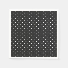 Seamless black and white polka dot pattern  pappersservett