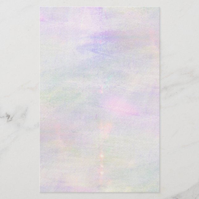 seamless blått, rosa bakgrundsgultvattenfärg brevpapper (Framsida)