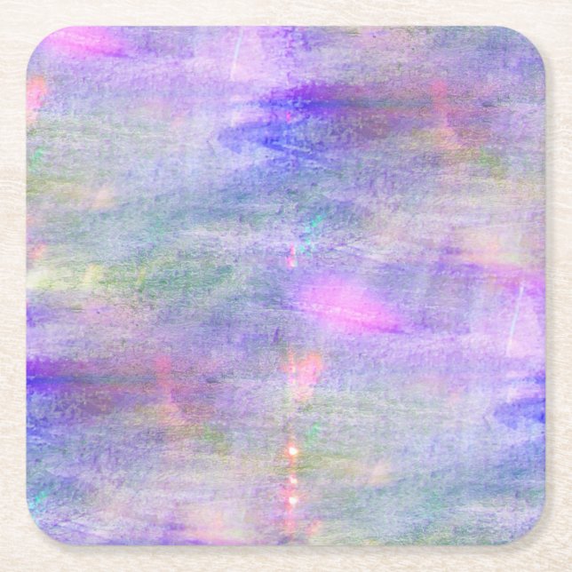 seamless blått, rosa bakgrundsgultvattenfärg underlägg papper kvadrat (Framsidan)