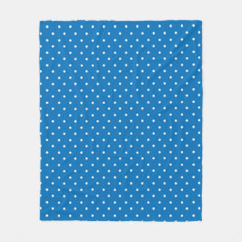 Seamless blue background polka dot pattern  fleecefilt