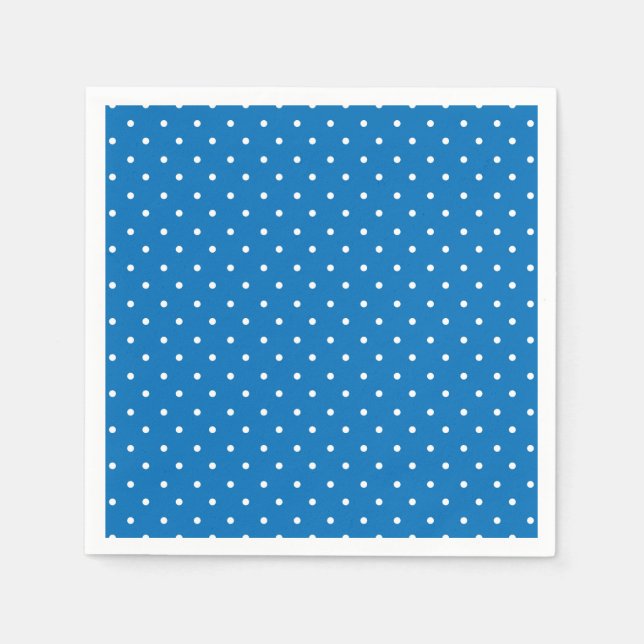 Seamless blue background polka dot pattern  pappersservett (Framsidan)
