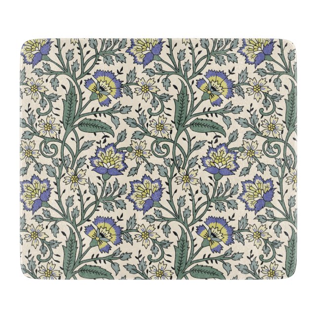 Seamless blue, yellow, and white floral pattern  (Framsidan)