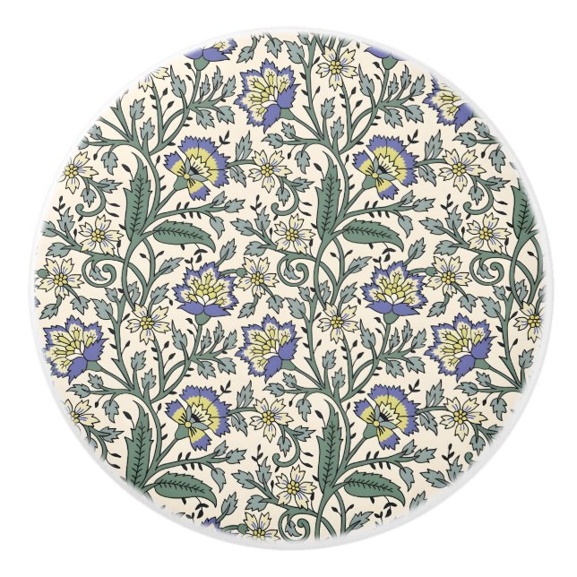 Seamless blue, yellow, and white floral pattern  knopp (Framsidan)