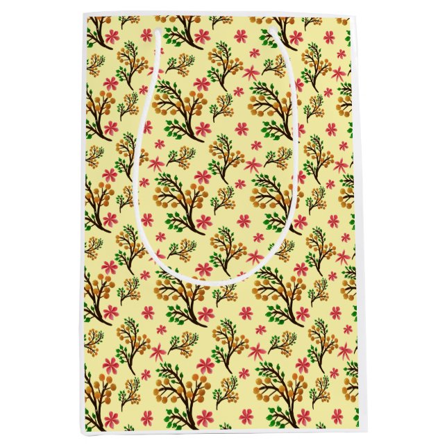 Seamless botanical pattern with cute fruit branch  (Framsidan)