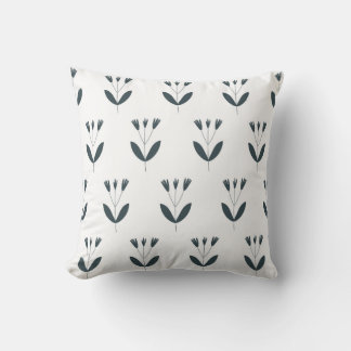seamless botanical  pattern  with plants in monoch kudde
