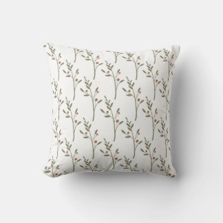 seamless botanical  simple pattern  with plants  kudde