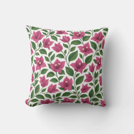 Seamless Bougainvillea Floral Pattern Kudde