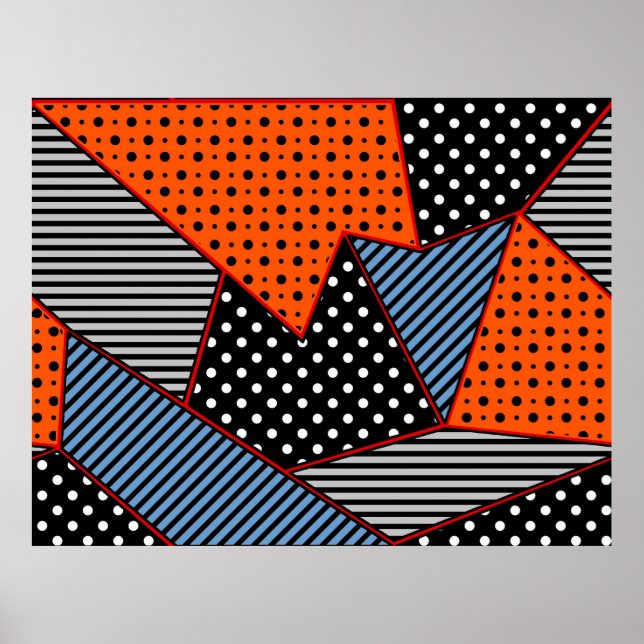 seamless creative pattern with geometric compositi poster (Framsidan)