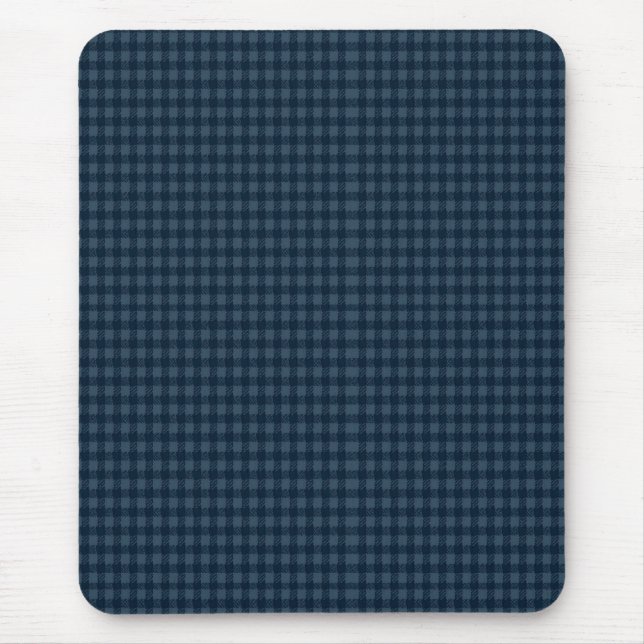 Seamless Dark Blue & Gray Gingham Rustic Pattern Musmatta (Framsidan)