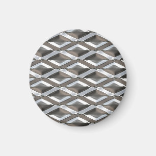 Seamless diamant formad krom pläterad metall magnet