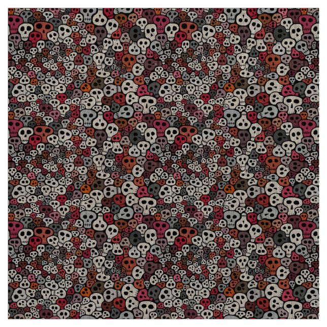 Seamless döskallarbakgrund tyg (Provkarta)