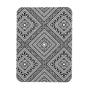 Seamless Ethnic Mönster Magnet