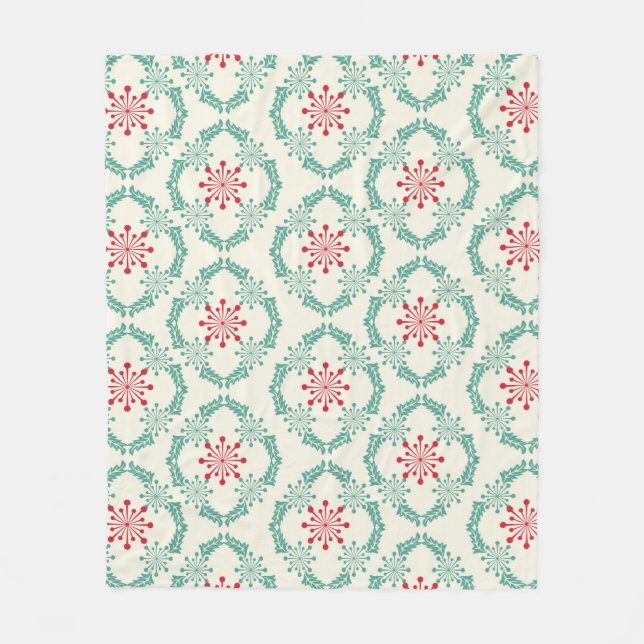 Seamless floral pattern of abstract flowers and le fleecefilt (Framsidan)