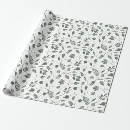 seamless floral pattern with leaves presentpapper