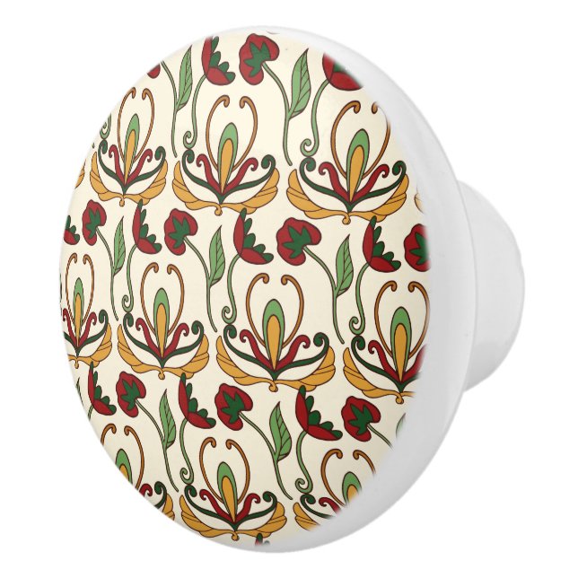 Seamless floral pattern with red and yellow  knopp (Höger)