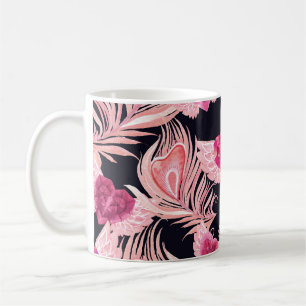 Seamless Gentle Watercolor Valentines Mönster Kaffemugg