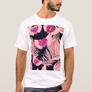 Seamless Gentle Watercolor Valentines Mönster T Shirt